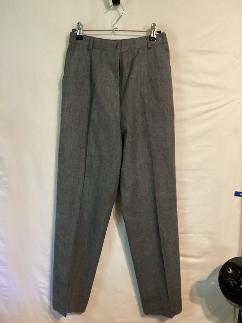 1010 Talbot Petites Womens Wool Dress Pants Gray Size 4P